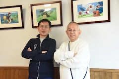 左から宮崎吾朗監督、鈴木敏夫プロデューサー